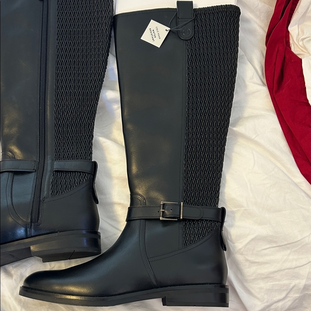 Cole Haan Black Knee-High Boots